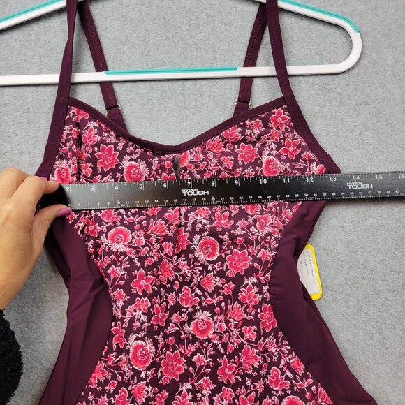 LL Bean Swimsuit Womens 4 Seashore Sweetheart Tanksuit One Piece - Picture 2 of 13